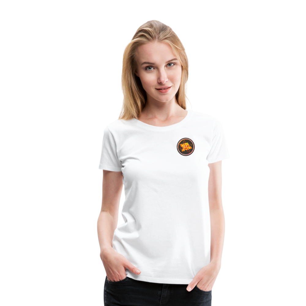 Fiery Rose - Women’s Premium T-Shirt - white