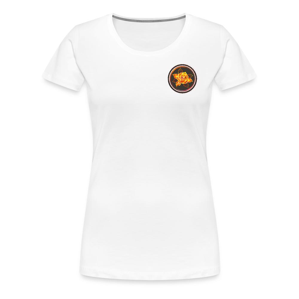 Fiery Rose - Women’s Premium T-Shirt - white