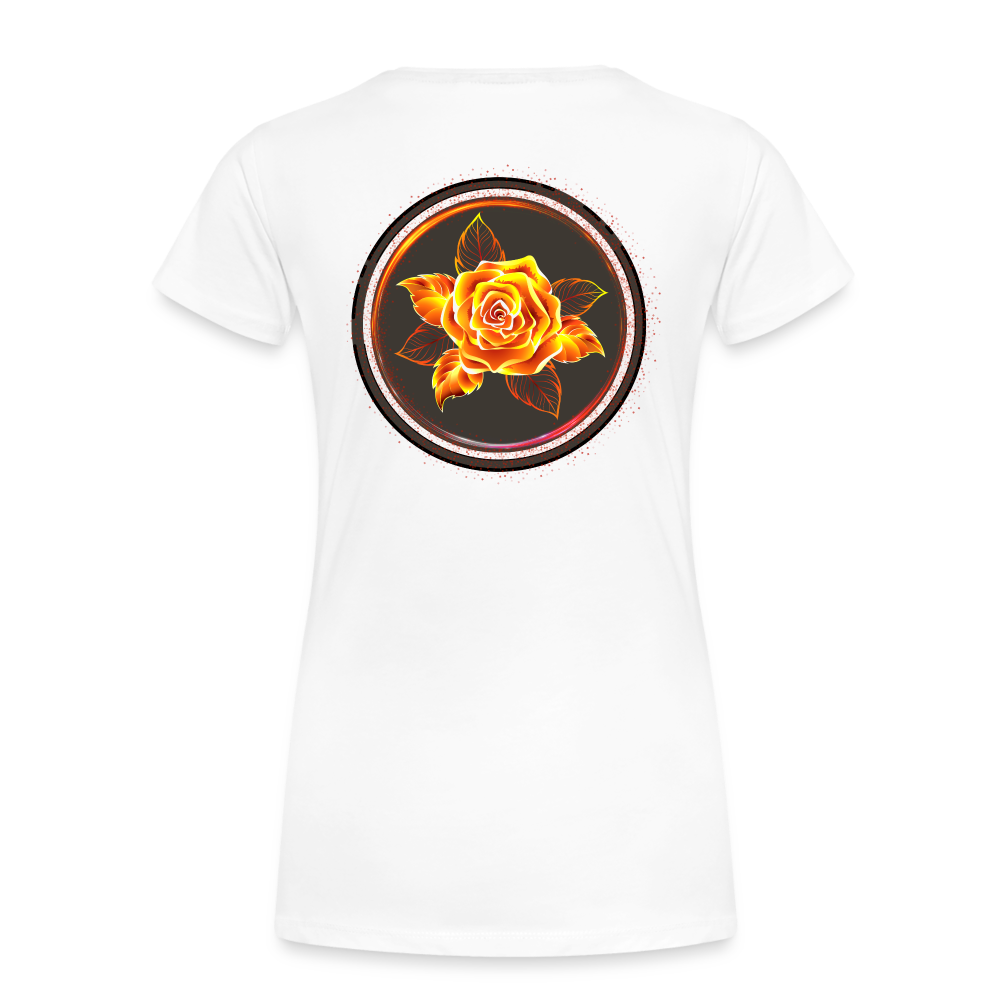 Fiery Rose - Women’s Premium T-Shirt - white