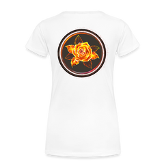 Fiery Rose - Women’s Premium T-Shirt - white