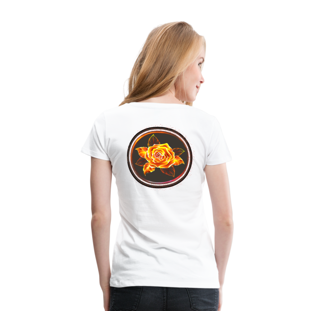 Fiery Rose - Women’s Premium T-Shirt - white