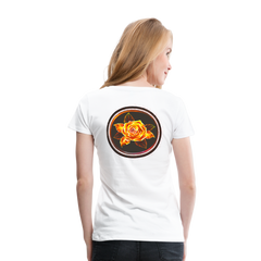 Fiery Rose - Women’s Premium T-Shirt - white