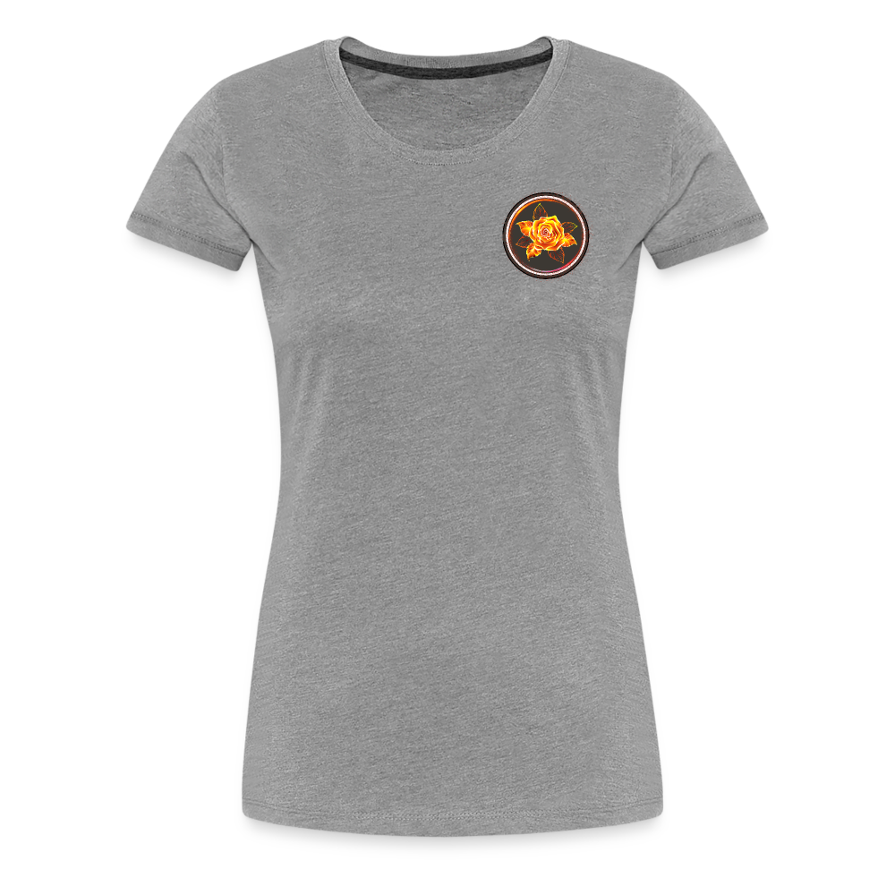 Fiery Rose - Women’s Premium T-Shirt - heather gray