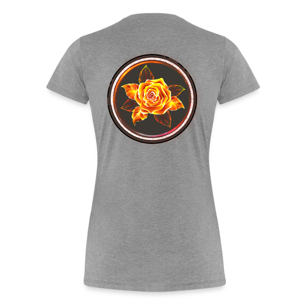 Fiery Rose - Women’s Premium T-Shirt - heather gray