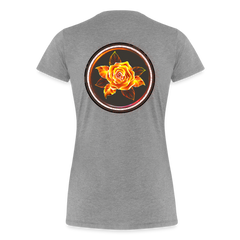 Fiery Rose - Women’s Premium T-Shirt - heather gray