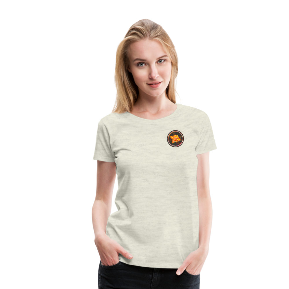 Fiery Rose - Women’s Premium T-Shirt - heather oatmeal