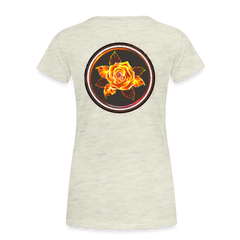 Fiery Rose - Women’s Premium T-Shirt - heather oatmeal