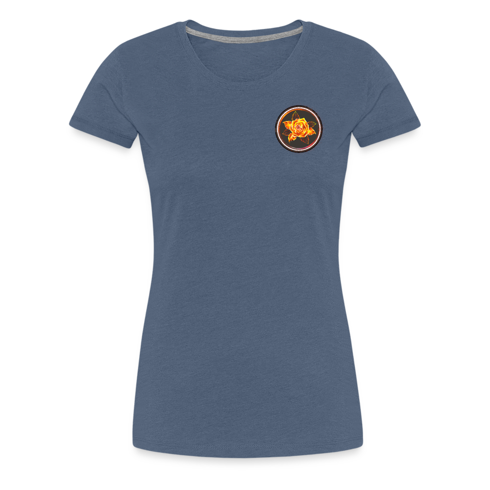 Fiery Rose - Women’s Premium T-Shirt - heather blue