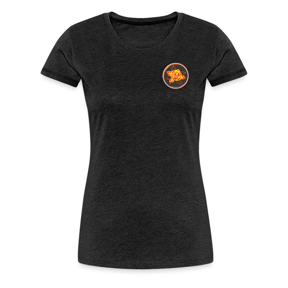 Fiery Rose - Women’s Premium T-Shirt - charcoal grey