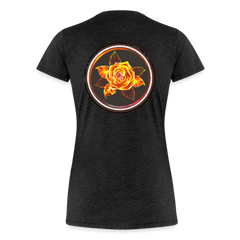 Fiery Rose - Women’s Premium T-Shirt - charcoal grey