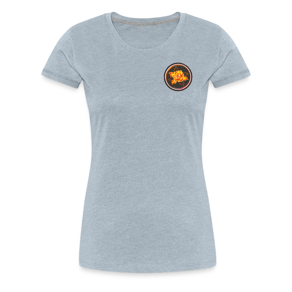 Fiery Rose - Women’s Premium T-Shirt - heather ice blue