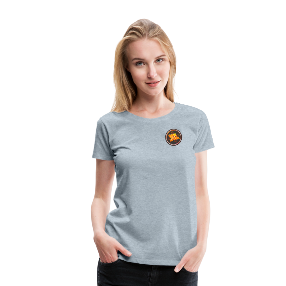 Fiery Rose - Women’s Premium T-Shirt - heather ice blue