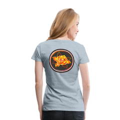 Fiery Rose - Women’s Premium T-Shirt - heather ice blue