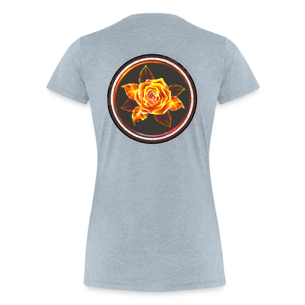 Fiery Rose - Women’s Premium T-Shirt - heather ice blue