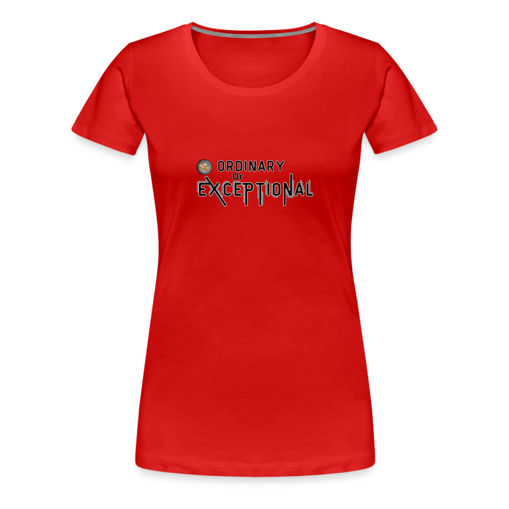 Exceptional Rose - Women’s Premium T-Shirt - red