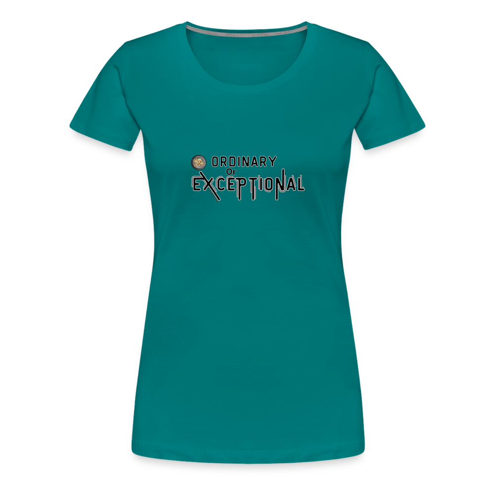 Exceptional Rose - Women’s Premium T-Shirt - teal