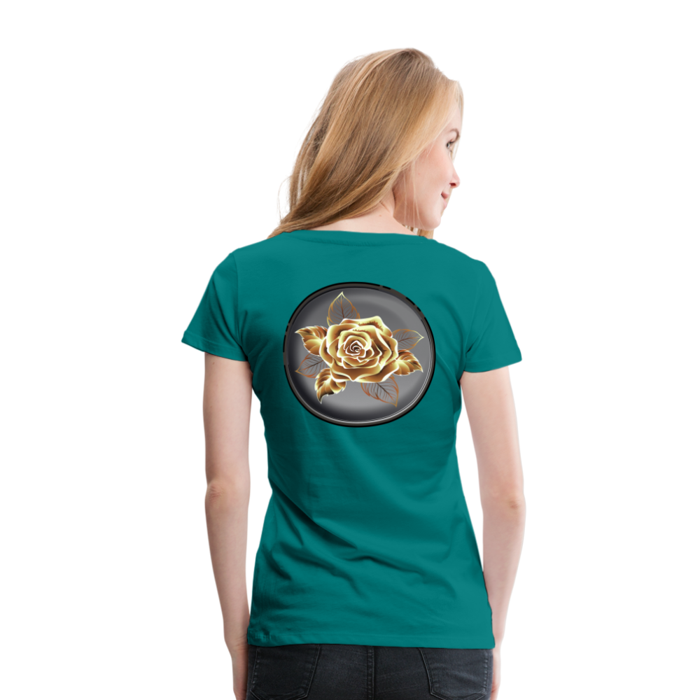 Exceptional Rose - Women’s Premium T-Shirt - teal