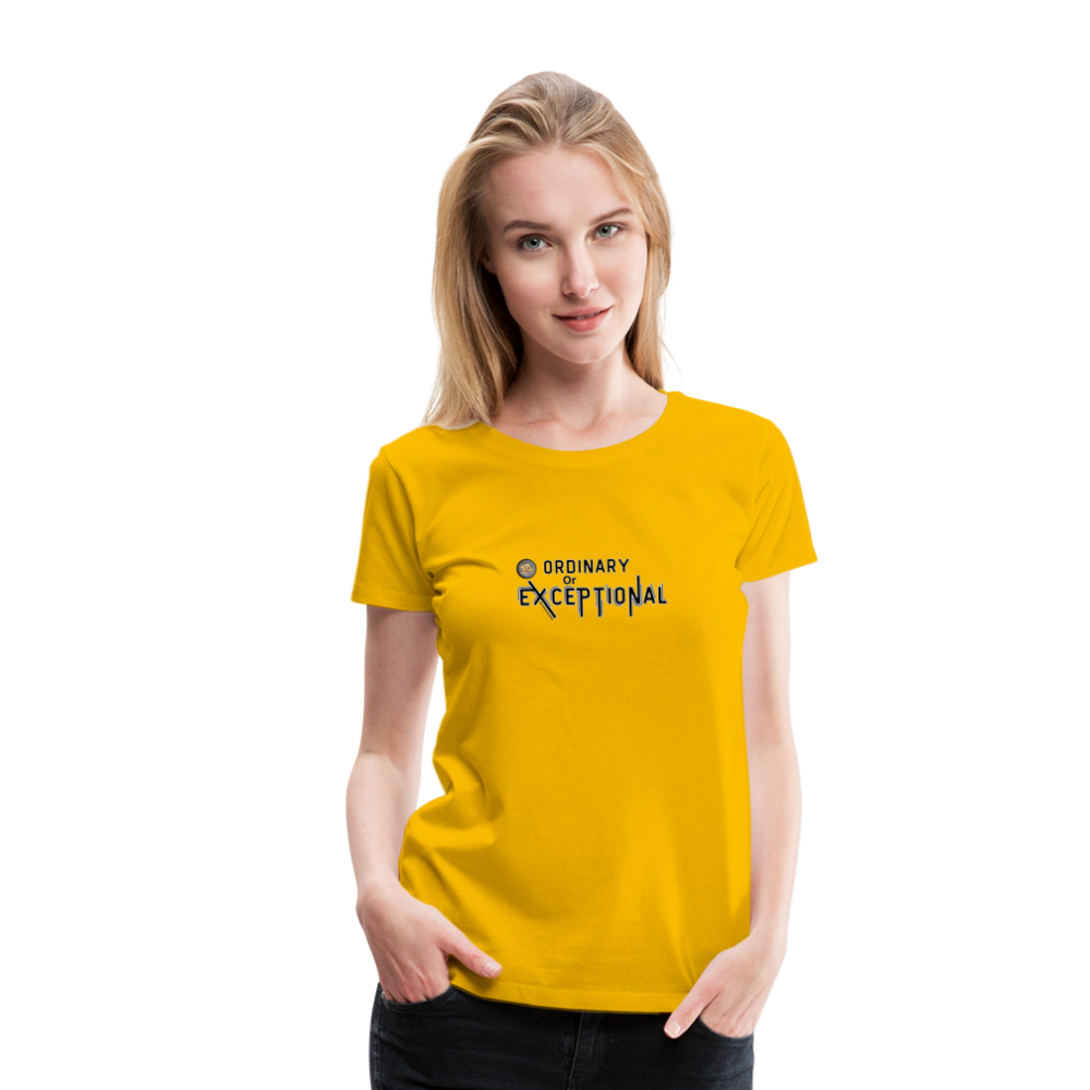 Exceptional Rose - Women’s Premium T-Shirt - sun yellow