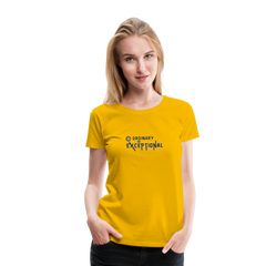 Exceptional Rose - Women’s Premium T-Shirt - sun yellow