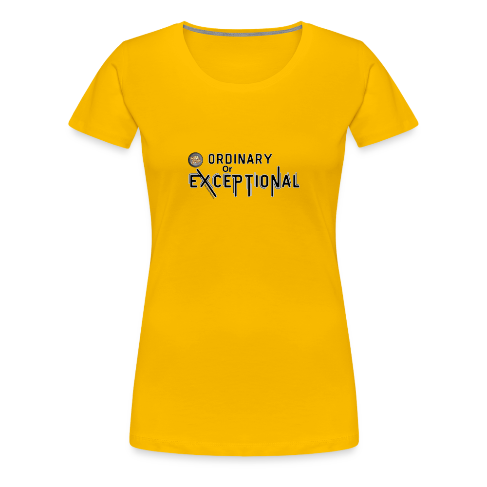 Exceptional Rose - Women’s Premium T-Shirt - sun yellow