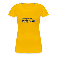 Exceptional Rose - Women’s Premium T-Shirt - sun yellow