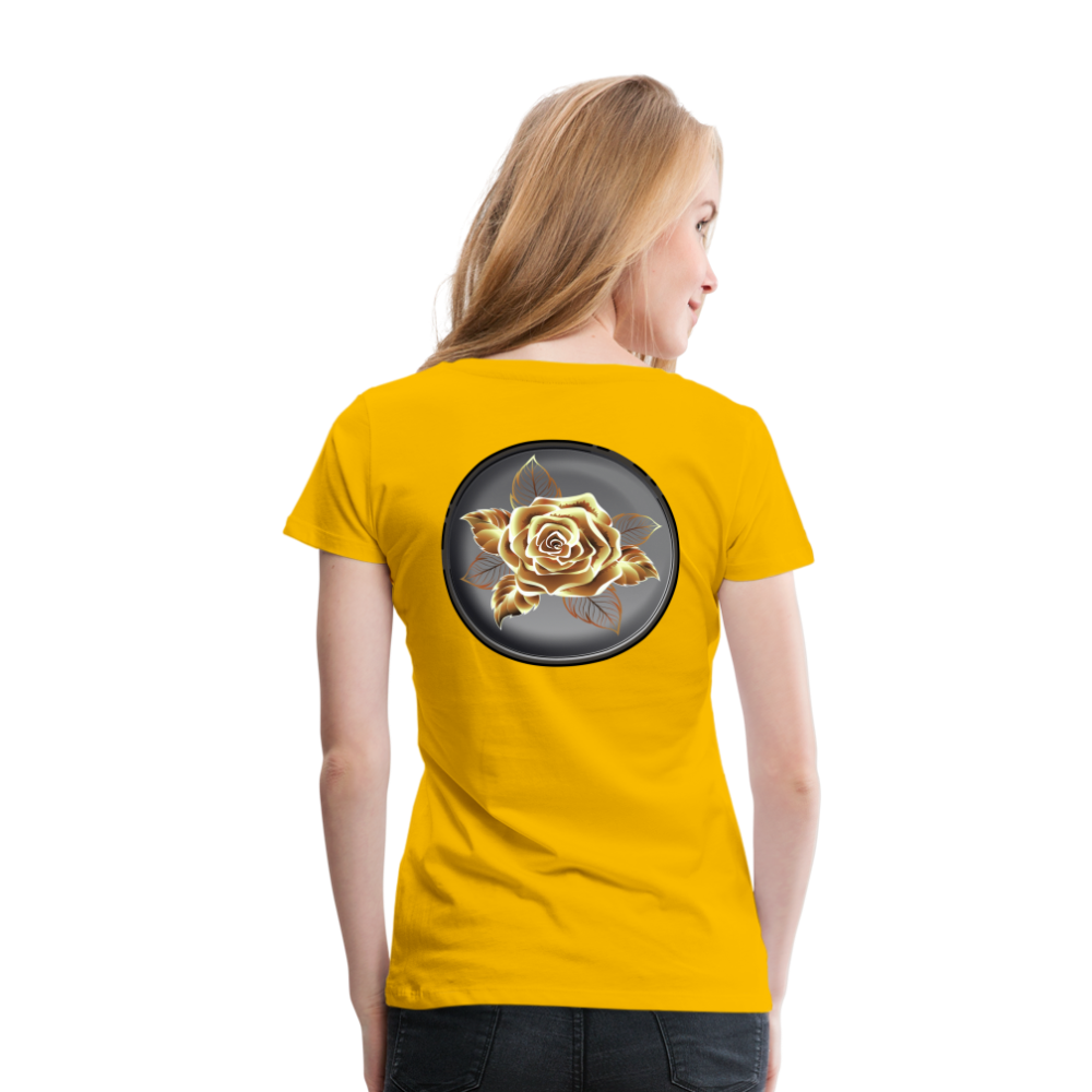 Exceptional Rose - Women’s Premium T-Shirt - sun yellow