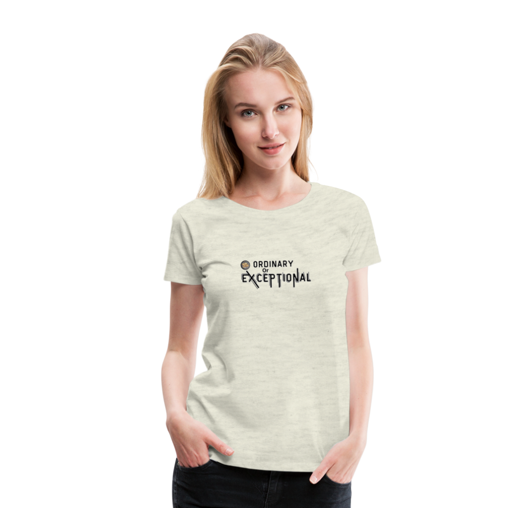 Exceptional Rose - Women’s Premium T-Shirt - heather oatmeal