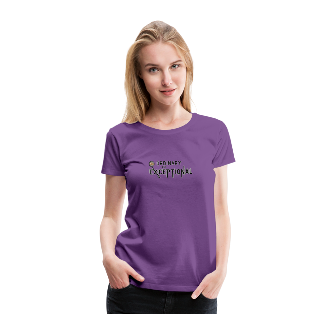 Exceptional Rose - Women’s Premium T-Shirt - purple