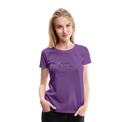 Exceptional Rose - Women’s Premium T-Shirt - purple