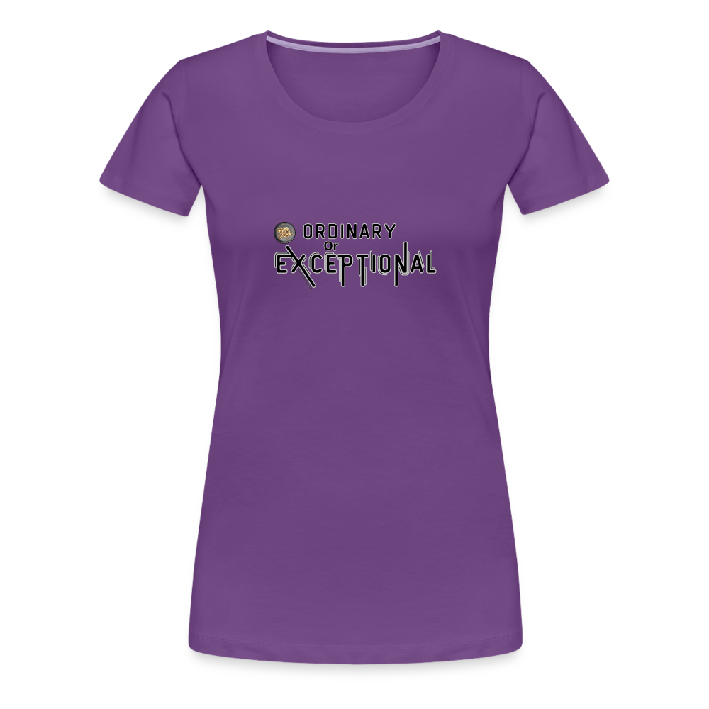 Exceptional Rose - Women’s Premium T-Shirt - purple