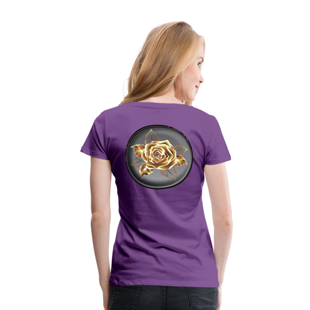 Exceptional Rose - Women’s Premium T-Shirt - purple