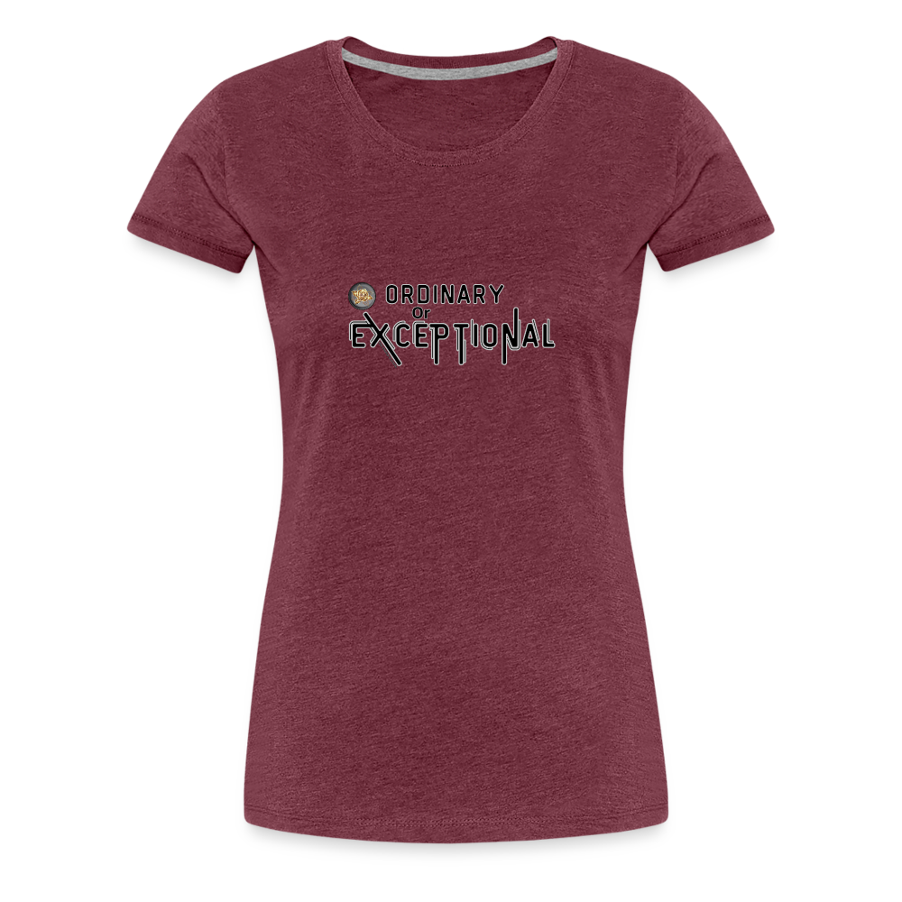 Exceptional Rose - Women’s Premium T-Shirt - heather burgundy