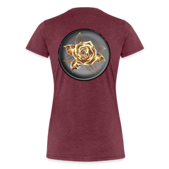 Exceptional Rose - Women’s Premium T-Shirt - heather burgundy