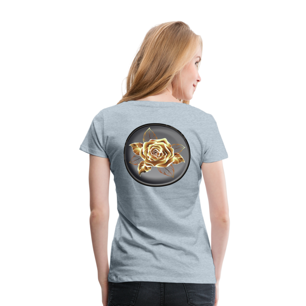 Exceptional Rose - Women’s Premium T-Shirt - heather ice blue