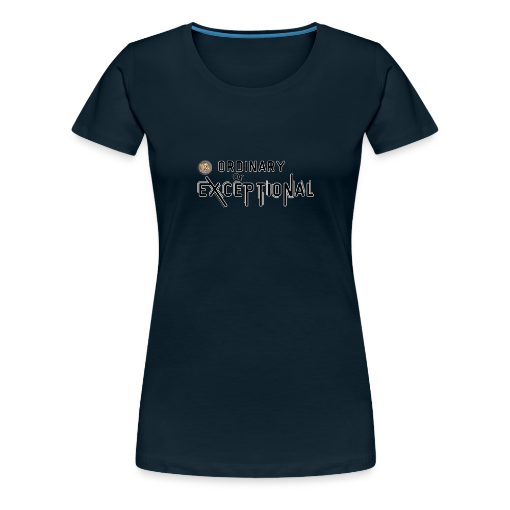 Exceptional Rose - Women’s Premium T-Shirt - deep navy